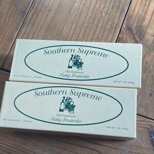 Southern Supreme Nutty Fruitcake new in box. Famous recipe